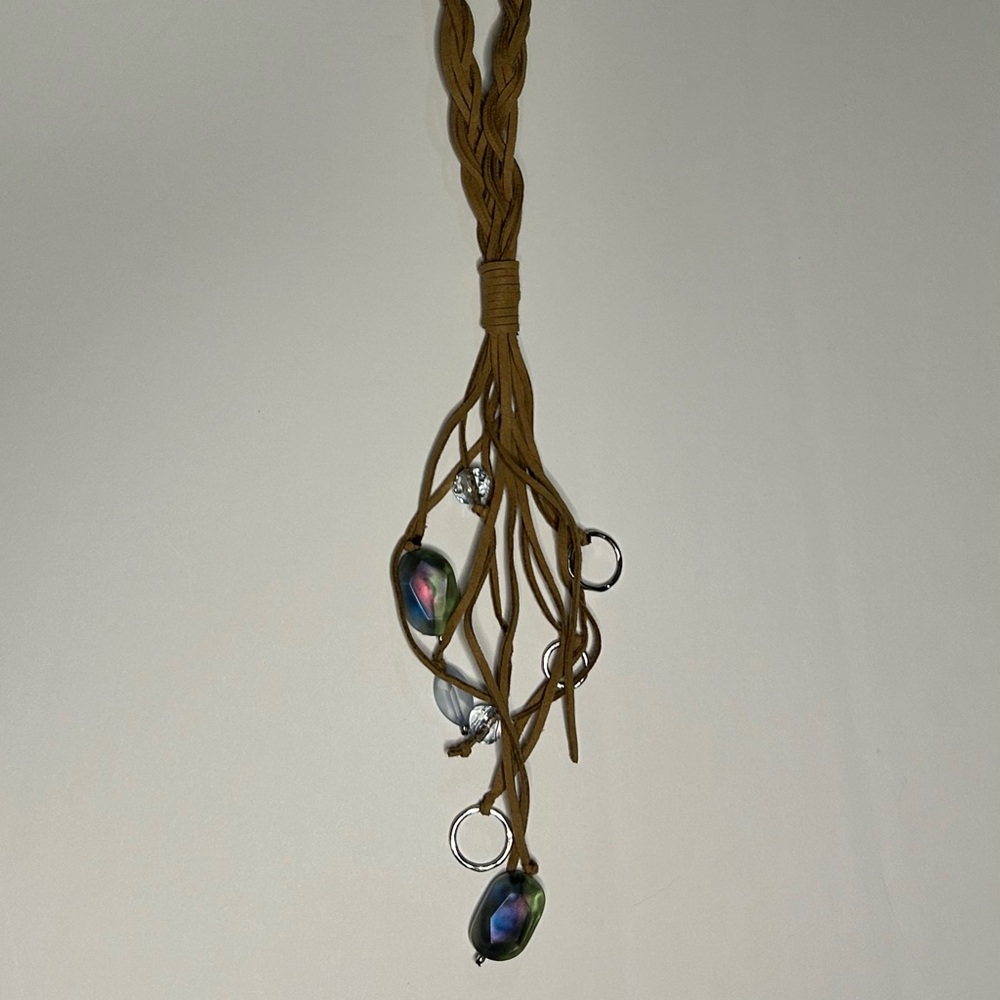 Chico's Tan Necklace with Multicolor Accents